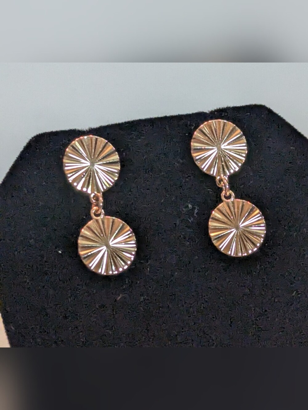 18 Kt Gold Filled 1-in Drop Earrings W072126-1